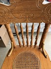 Vintage Wood Swivel Bar Stools Spindle Back One Pair  Excellent Condition