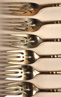 Lot Of 6 Gorham Portsmouth Sterling Silver Pastry Forks Pat  1918