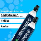 Drinkmate 60 L Co2 Refill Cartridges For Carbonated Soda Makers  set Of 2 