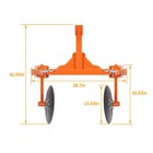 Fits Cat 1 Tractors  Steel 3 Point 48  Adjustable Disc Bedder Disc Harrow