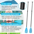 Ledonne Carbon Sup Paddles 3 Piece Adjustable Stand Up Paddle Board Paddles L   