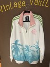 Vintage Adidas Nba Miami Heat Track Jacket     Xl     Miami Vice Colors     Rare