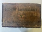 Vintage 1929 Texaco Home Lubricant Wooden Crate Holds 36 3 Fl Ozs 12  X 12  X 7 