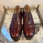 Vintage Johnston   Murphy Shoes Mens Size 10 Oxford Brogue Leather Heritage Usa