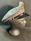 1958 West German Army Infantry Peak Cap     Size 54     Green Piped