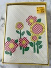 Vintage Writing Note Cards Spring Summer Plaid Gingham Flowers 10 Notecards