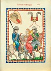 High Quality Hand Painted Miniature Painting Illuminated Manuscript Leaf Manesse