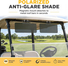 Magnetic Golf Cart   Utv Sun Visors  2 Pack  Polarized Adjustable   226   Adjusta