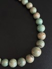 Genuine Turquoise Graduated Bead Necklace   Sterling Silver   18      3    Extender