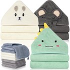 31x31 Inch Baby Hooded Towels  12pcs Bath Towels For Boys  Washcloth Set With 