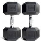 Cap Barbell Rubber-coated Hex Dumbbells  Set Of 2