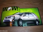 Mint 2001 Buick Rendezvous Sales Brochure  Postcard On Back Box 114
