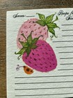 Vintage Strawberry Recipe Cards 3   x5    Ladybug Cottagecore Kitchen Lot Of 59