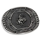 Montana Silversmiths Bucking Horse Rodeo Horseshoe Nail Western Belt Buckle New 
