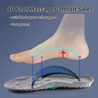 Insoles Orthopedic Supersoft For Sports Shoes 4d Inserts Feet Shock Absorption