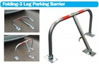 Streetwize Security Folding 3 Legged Parking Barrier Post With Padlock   3 Keys