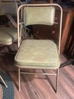 4 Vintage Mcm Folding Chairs Samsonite Mid Century Modern Padded Avocado Green