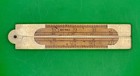 Stanley 78 1 2 Antique Boxwood   Brass Bound Extra Wide 4 Fold 24    Rule 