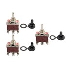 3x Heavy Duty Dpdt On off on Toggle Switch 20a 125v 15a 250v Screw Terminals