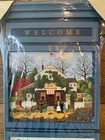 Vintage Wood Perpetual Calendar Charles Wysocki Art Country Cottage Welcome Nos