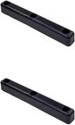 2 Pack 16 x2 x2  Rectangular Rubber Dock Bumper With 3 Holes - Impact Resista   
