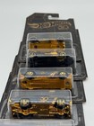 Hot Wheels 2017 50th Anniversary Series Black And Gold Set Of 6 Plus Chase Car