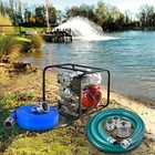 2  Cam Lock Trash Pump Hose Kit 65  Discharge 20  Suction With Steel Strainer