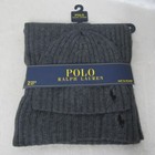 New Polo Ralph Lauren Men s 2 Piece Set Hat   Scarf One Size