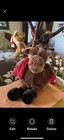 Vtg Dan Dee Christmas Plush Animated Collectors Choice Reindeer Moose Read Video