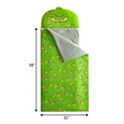  new  The Grinch Kids  Glow In The Dark Sleeping Bag Green