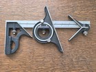 Starrett Combination Square W no  390 Protractor  No  16 12  Rule  Center Head 