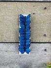 12 Feather Blue Monarch Butterflies 2inch Artificial Blue Butterfly Floral Picks