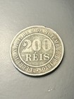 1889 Empire Of Brazil 200 Reis Rare Last Year Low Mintage 