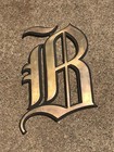 Original Bank Of America Large Bronze Letters B Of A Vintage 