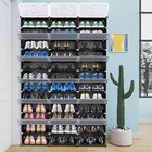 72 Pairs Shoe Rack Organizer 12-tier Stackable Shoe Storage Cabinet Space Saving