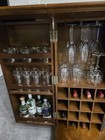 Beautiful Bar-in-a-box Cabinet  glassware   Stock Sold Separately 