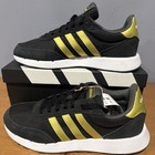 Adidas Run 60s 2 0 Black With Gold Gx1714- Women s Us 7 - New In Box