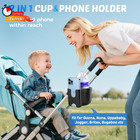 Guiseapue Cup Holder For Walker  Stroller Cup Holder Attachment With Phone Holde