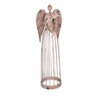 Angel Garden Statue W star   Antiqued Metal Yard Art Decor Lawn Patio Deco-26 h
