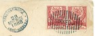 Turkey Ottoman Empire-sc 68b Imperf pair -constantinople Gare sirkedji 28 novemb
