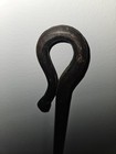 Antique 38  Hand Forged Wrought Iron Fireplace Hearth Fork Barley Twist