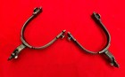 New old Stock Handmade Cowboy Sterling Striped Spurs By Dave Jorgenson Of Wy