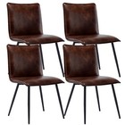 Duhome Faux Leather Dining Chairs Set Of 4  Side Chairs For Kitchen Dining Room