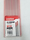 Cretos Tungsten Electrodes Wt20 Red Tip Welding 3 2mmx150mm 10 Ea