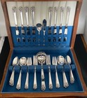 1950 April Wm Rogers International 54 Piece Dinner Set Flatware Silverware