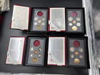 Lot Of 4 Canada Proof Sets Missing Silver Dollar - 1993 1991 1989 1990