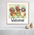 Cross Stitch Kits For Adults - Hen Stamped Crossstitching Kits Preprinted 11    