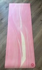 Lululemon The Big Mat Pink White Marble 5 Mm Rubber Yoga Gym Mat Heavy 71    Long
