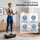 Vibration Platform Whole Body Workout Machine With Led Touch Screen pull Ropes