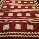 Handmade Afghan Crochet Acrylic Blanket Quilt Granny Square Throw Crochet 57   x79